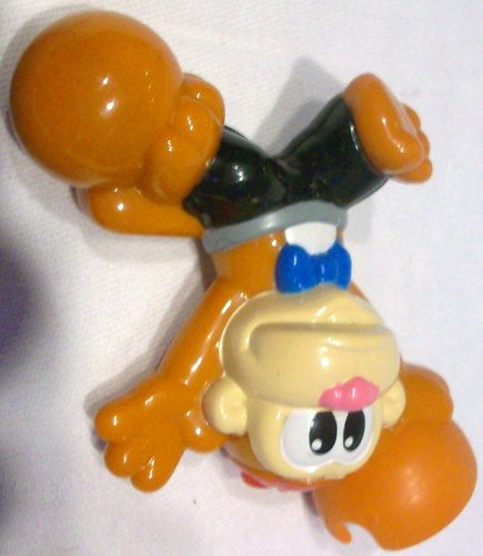 Mattel Fisher Price Pop Onz Pop 'N Stack Blocks, Pop-onz Barnyard Blocks Pop-onz Building System - Jungle Block Bucket, Brown Monkey Replacement Figure Toy