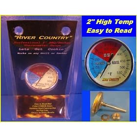 2" RC BBQ Grill Smoker Thermometer Gauge 100-550 with Stands Grill Start-up *Free Shipping*