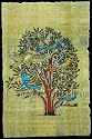 Handmade Egypt Painting Birds In Acacia Tree