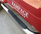 Rampage High Endurance Side Nerf Bars Steps Polished Stainless Steel Chevrolet Avalanche 2001 to 2006 (w/out body cladding)
