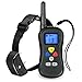 SZJJX Wireless LCD Remote Dog Training Collar LCD 330 Yards Water Resistant from 25 to 100 lbs, with Safe Beep, Vibration and Shock Electronic Collar with Silicone, Visible Control Buttons
