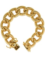 18KT Yellow Large Link 17.5mm Bracelets Length = 8