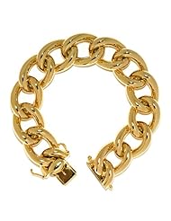 CleverEves 18Kt Yellow Gold Large Link 17.5mm Bracelet