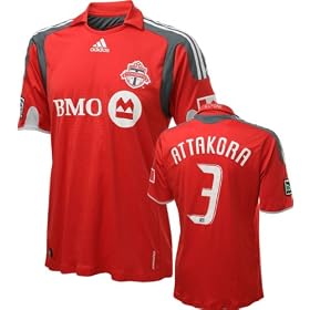 Nana Attakora 2009 Game Used Jersey: Toronto FC #3 Short Sleeve Home Jersey