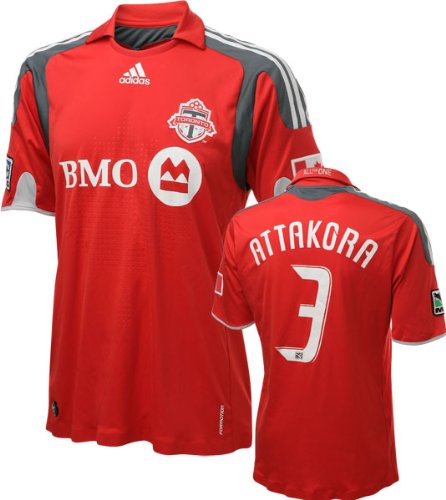 Nana Attakora 2009 Game Used Jersey: Toronto FC #3 Short Sleeve Home Jersey