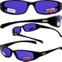 NEW ATTITUDES - Stylish Sunglasses - Purple Lenses, MATTE Black Frame