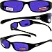 NEW ATTITUDES - Stylish Sunglasses - Purple Lenses, MATTE Black Frame
