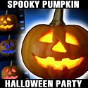Halloween Kürbis mit LED Beleuchtung und Farbwechselspiel inklusive Batterien