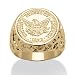 PalmBeach Jewelry Men's 14k Yellow Gold-Plated American Eagle Coin Ring