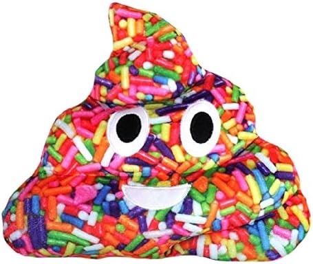 Emojicon Plush Sprinkles Print Poop Pillow