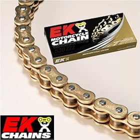 【クリックで詳細表示】エヌマチェーン イーケー(EK) バイク用チェーン420SH・GP/GP(ゴールド)