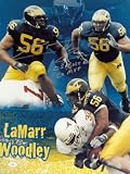 LaMarr Woodley Michigan Wolverines Autographed 16x20 Photograph with 05 Rose Bowl Co-MVP Inscription