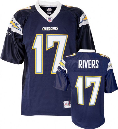 Philip Rivers Navy Reebok NFL Premier San Diego Chargers Jersey - Large