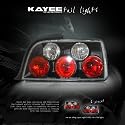 92-94 95 96 97 98 BMW E36 3-SERIES 2DR TAIL LIGHTS BLK
