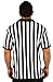 Mato & Hash Mens Referee Shirts/Umpire Jersey with Collar for Officiating and Costumes Black/White
