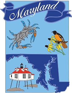 Maryland Applique Regular Size Applique Flag