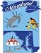 Maryland Applique Garden Size Applique Flag