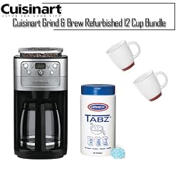Cuisinart DCC-1200 12-Cup Brew Central Coffeemaker With Two Bistro Wide Body Coffee Cups