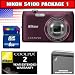 Nikon COOLPIX S4100 14 MP Digital Camera with 5x NIKKOR Wide-Angle Optical Zoom Lens and 3-Inch Touch-Panel LCD (Plum) Package 1