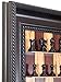 Murphy Chess Pieces on Red Cherry Vertical Board and Brown Traditional Frame