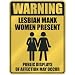 manx5  - LESBIAN MANX WOMEN PRESENT PARKING SIGN ISLE OF