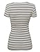 MBE Women's Contemporary Broad Basic Stripe Pattern Tee
