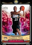 2007-08 (2008) Upper Deck Rookie Box Set # 30 Thaddeus Young (RC) - 76ers NBA Rookie Trading Card