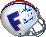 Urban Meyer Florida Gators Autographed Throwback Mini Helmet with 06 NATL CHAMPS Inscription