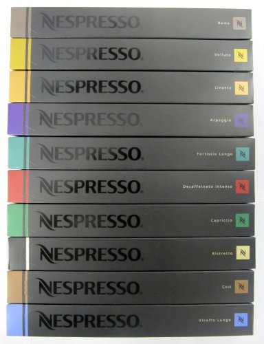 100 Nespresso Capsules Mixed Flavors New