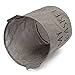 KINGSO Foldable Round Laundry Basket Hamper Storage Bag 50*42cm Gray