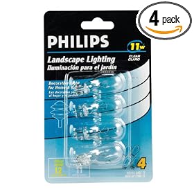 Philips Landscape Lighting 11-Watt 12-Volt Wedge Base Clear 4 Pack