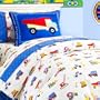 Olive Kids Under Construction Cotton Duvet Cover, Full/Queen