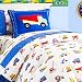 Olive Kids Under Construction Cotton Duvet Cover, Full/Queen