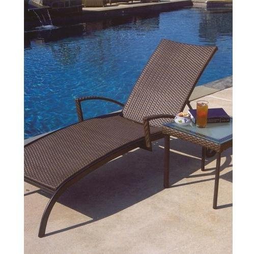 Vento Wicker Chaise Lounge Chair With Wheels