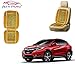 Auto Pearl - Premium Quality Car Wooden Bead Seat Cushion with Beige Velvet Border For - Honda BRV RS.499.00