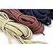 GGT Tiger ELASTIC Stretch Rubber Flat Shoelaces Shoestrings Brown / 47 inch