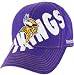 Minnesota Vikings Team Primary Color Structured Adjustable Baseball Cap
