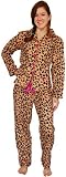 Frankie & Johnny bSoft Flannel Cheetah Pink Trim Lounger Pajama