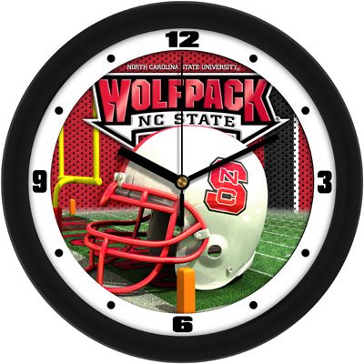 NC State Helmet Wall Clock
