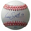 Evan Scribner Autographed ROLB Baseball, Oakland Athletics, San Diego Padres, Proof Photo