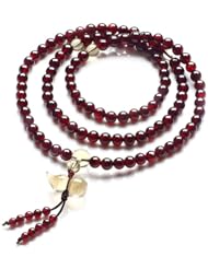 Honeystore Girls Garnet Citrine Stretch Bracelet Color Red Yellow