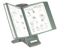 Master Products MasterView Model Modular Desktop Stand with Note Dispenser, Charcoal (MATMVMD12)