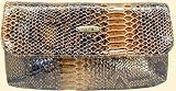 Beautiful Italian Designer Snake Skin Clutch Handbag (10