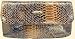 Beautiful Italian Designer Snake Skin Clutch Handbag (10