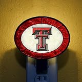 Memory COL-TXT-246 Art-Glass Nightlight-Texas Tech