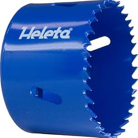 2-1 2 Bi-Metal Hole Saw (HSS-M42 Steel) - Used for Iron, Non-Ferrous Metals, Alloy Steel, Stainless... by Heleta
