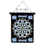 NORTH CAROLINA TAR HEELS Magnetic DART BOARD SET with 6 Darts (15" wide and 18" long)