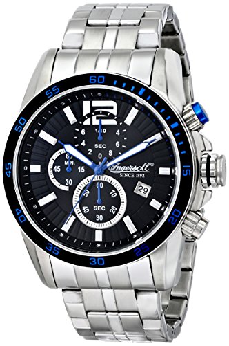 Ingersoll Men's INQ019BLSL Hartford Analog Display Japanese Quartz Silver Watch