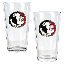 Florida State Seminoles NCAA 2pc Pint Ale Glass Set by Great American Products