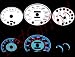 97-99 Hyundai Tiburon w/ Tach BLUE INDIGLO GAUGES